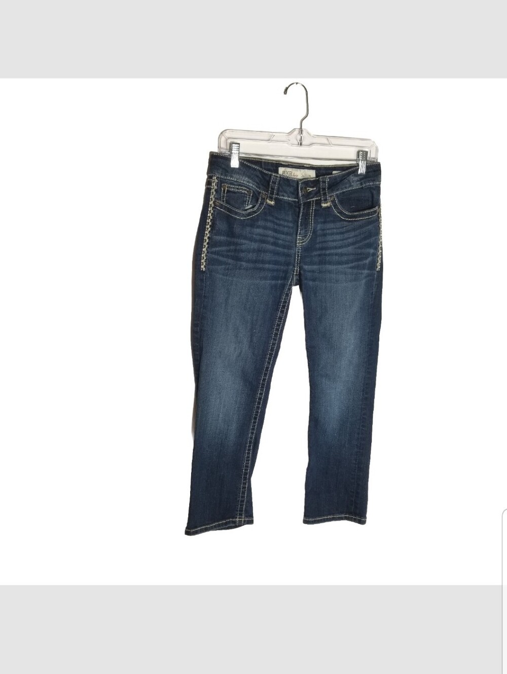 BKE Culture Jeans Women's Size 27 Blue Denim Crop Stretch 27x25